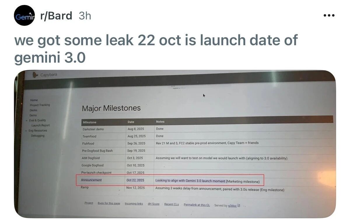 图片[2]-谷歌 Gemini 3.0 全家桶年度压轴，前端不再需要人类！下周王者降临-AI Spot