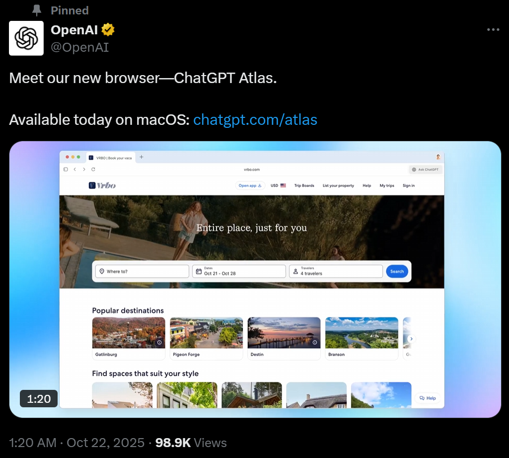 图片[8]-OpenAI 发布首个 AI 浏览器ChatGPT Atlas！谷歌最怕的来了-AI Spot